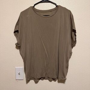 Uniqlo olive Short Sleeve Women's Top